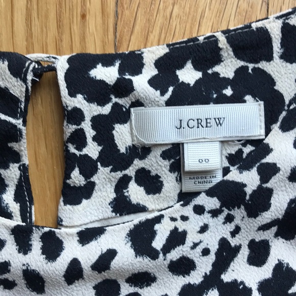 J. Crew • Snowcat Leopard Jules Dress 3/4 Sleeve - Picture 3 of 10